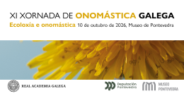 XI Xornada de Onomástica Galega. Pontevedra