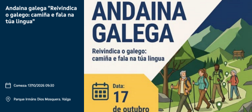 O Concello de Valga organiza unha andaina para promover o uso do galego