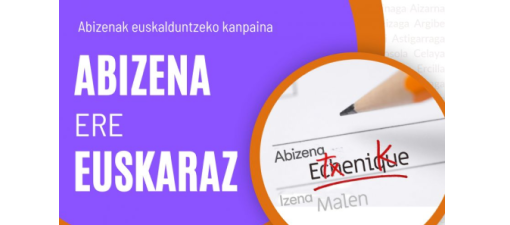 Os concellos de Tolosaldea organizan unha campaña para poñer os apelidos en éuscaro