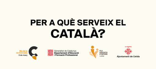 Ponse en marcha unha campaña para impulsar o uso do catalán nos centros educativos de Lleida