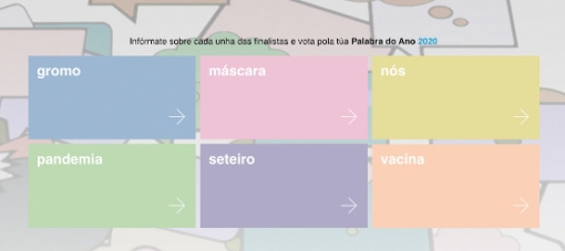 Comeza a fase de votación popular telemática para decidir cal será a Palabra do Ano 2020 en galego