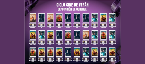 A Xunta e a Deputación de Ourense difunden o audiovisual galego cun ciclo de verán por 30 localidades da provincia