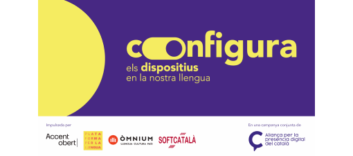 Un total de 500.000 novos dispositivos configurados en catalán sumase á campaña Configura.cat