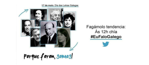Unha iniciativa busca converter en tendencia mundial o cancelo #EuFaloGalego o Día das Letras Galegas