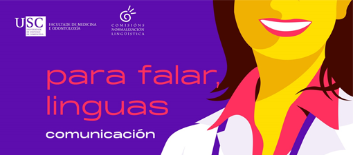 La Facultad de Medicina y Odontología organiza un photocall con lemas en defensa del gallego 